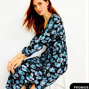 NWT size 4 The Loft fall floral midi dress